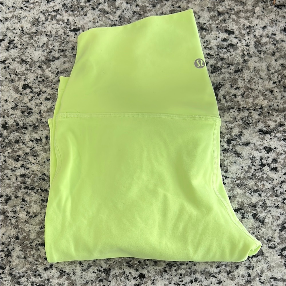 lululemon Lime Green Align Lined Leggings